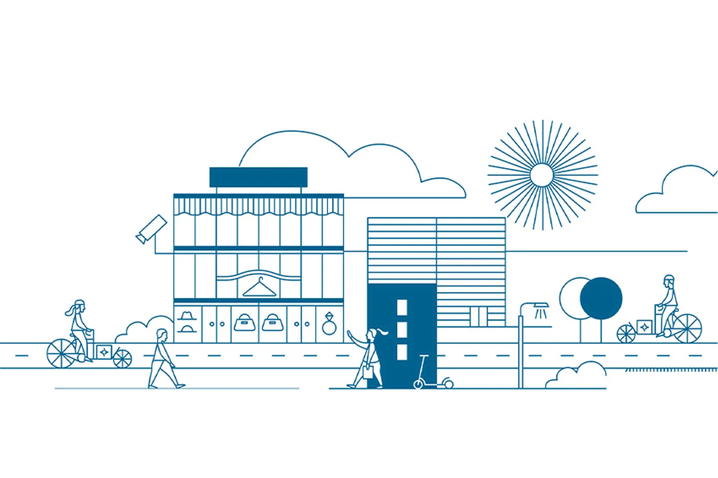 En illustration som är kopplad till Bravidas erbjudande inom service och installation